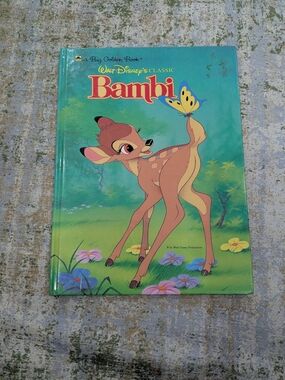 Walt Disney Classic "Bambi" Big Golden Book For Kids In Excellent Condition